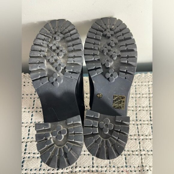 Jeffrey Campbell Women's Tracker Block-Heel Platform Booties Size 9.5 Leather - Picture 8 of 13